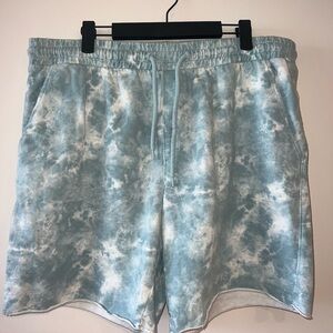 Blue Tie-Dye Shorts